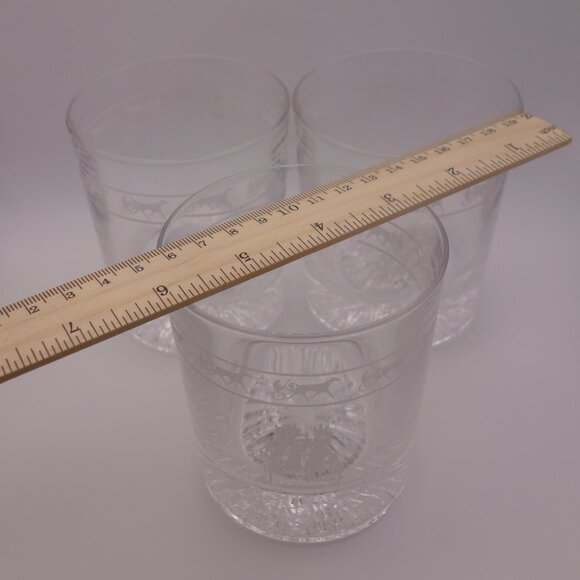 Set of Three(3) Vintage Blue Bonnets Scotch Glasses - Picture 6 of 9